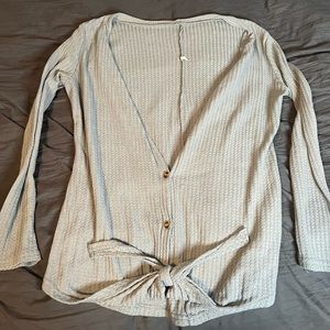 Gray button down/cardigan